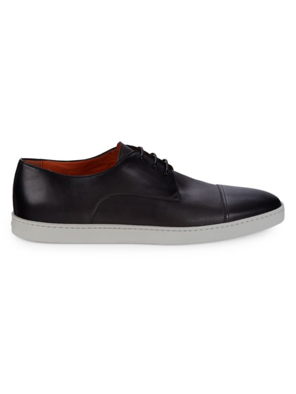 Santoni ?Ray Leather Derby Shoes